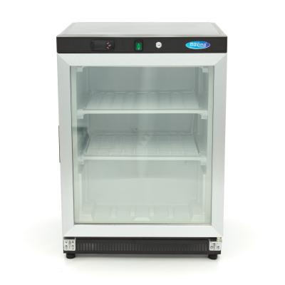 Maxima Mrazící skříň - 200 l - černá - se skleněnými dveřmi |  09405009